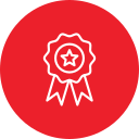 Excellence award icon representing quality driving education